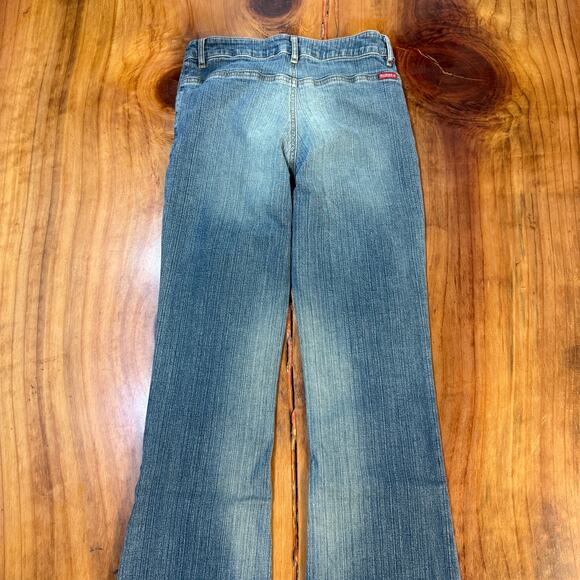 Vintage Y2k Guess Womens jeans 28 x 31 Denim Flare Stretch no back pockets Y4 - Picture 6 of 7